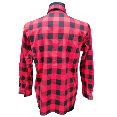 Koszula flanelowa czerwona POLSKA SZYTA - 100% bawełna (możliwość nadruku lub haftu)
