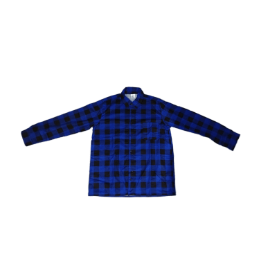 Koszula flanelowa niebieska POLSKA SZYTA - 100% bawełna (możliwość nadruku lub haftu)