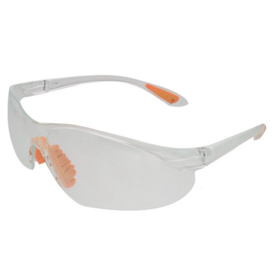 Okulary ochronne bhp PP-O8 - noski i końcówki pomarańczowe