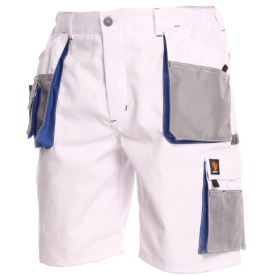 Spodnie Krótkie Białe PROMAN 290 - idealne dla malarzy i do pracy z gipsem